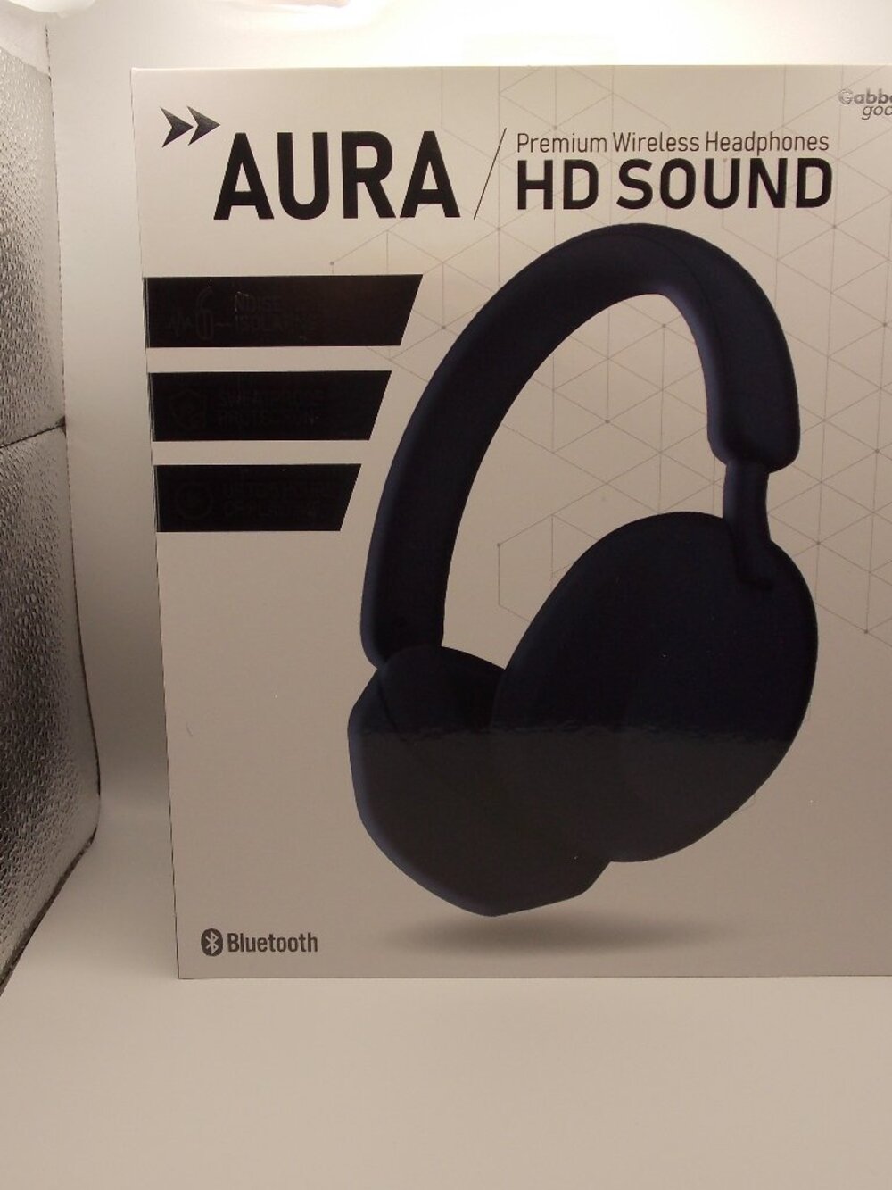 NWT-Aura Bluetooth Wireless Noise Isolating Headphones - Blue